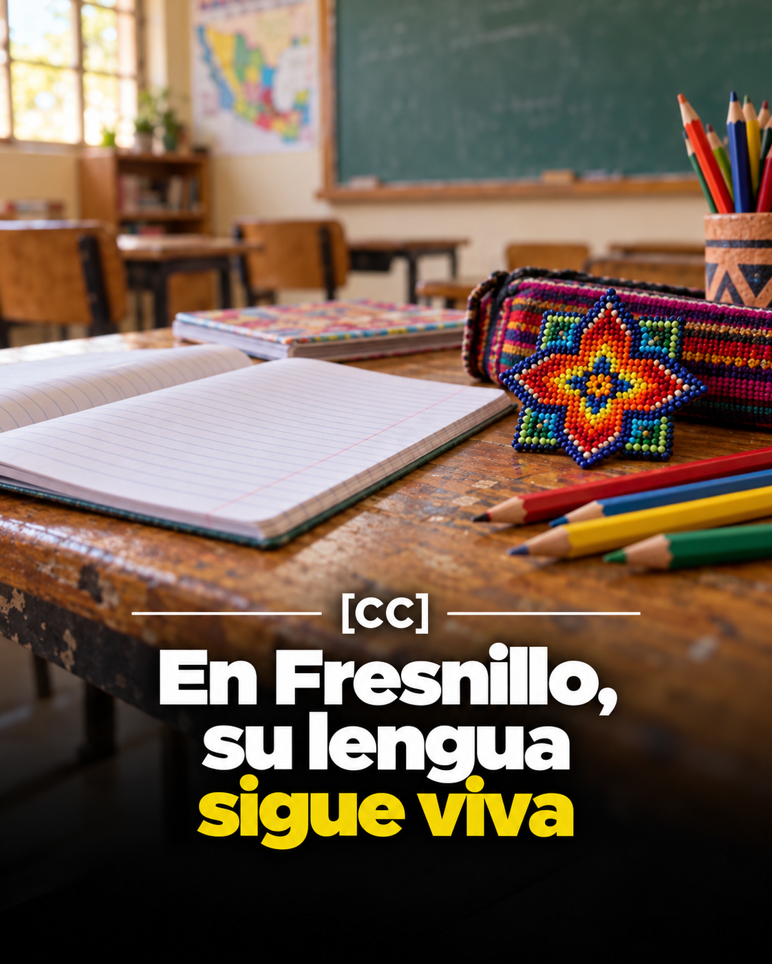 Una primaria de Fresnillo apuesta por conservar la lengua wixárika